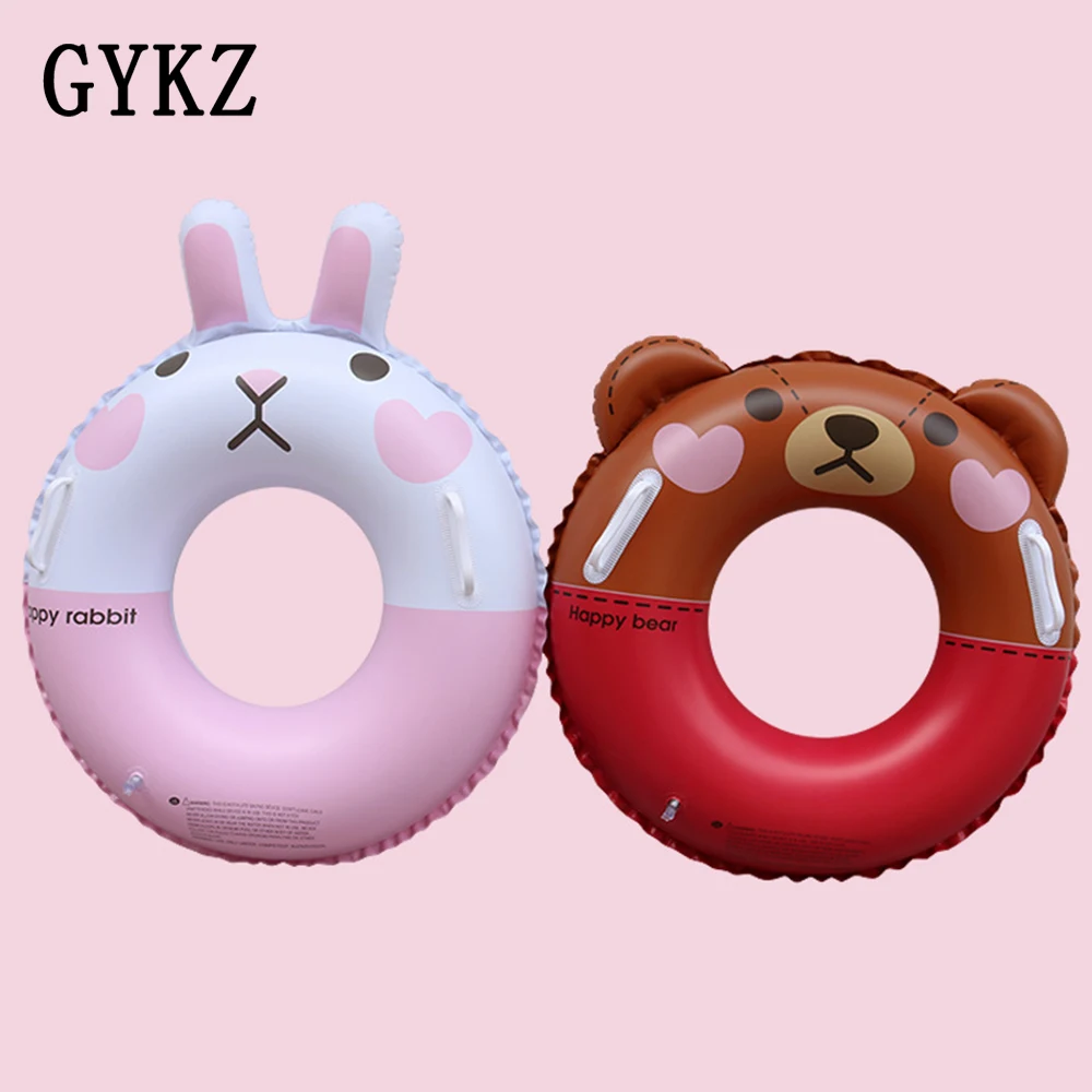 

2019 Hot Brown Bear Kenny Rabbit Children Pool Float Swimming Ring Swimming Float Summer Water Fun Pool float baby Toy Kids
