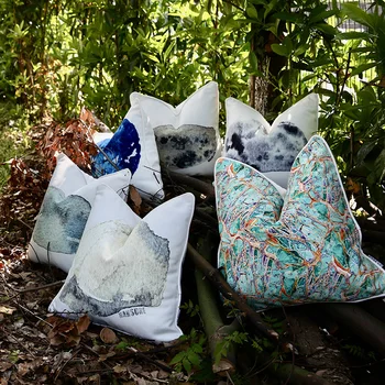 

Original Design Natural Texture Pattern Printed Cushion Cover Pillow Case Cover Sofa Chair Home Decoration Without Stuffing