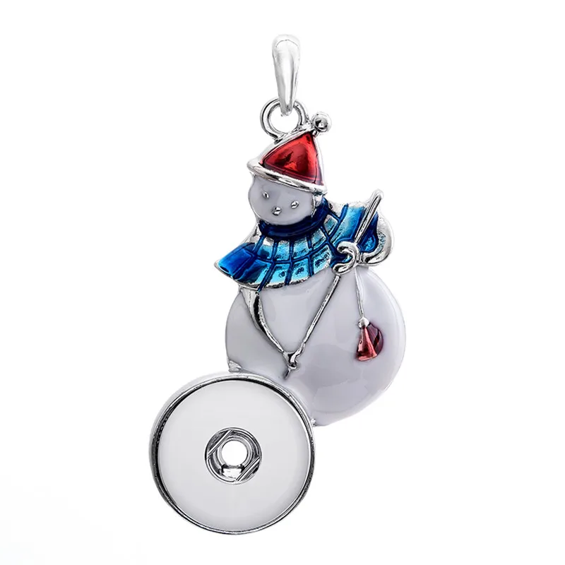 

Metal snap button jewelry Christmas Gift Santa Claus pendant Necklace OEM, ODM (fit 18mm snaps) watches women