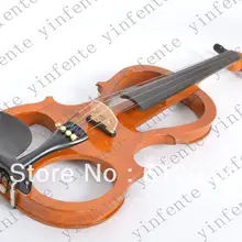 Желтый 4 струны 16 ''электрическая ВИОЛА ТИХИЙ твердый деревянный корпус мощный звуковой корпус лук
