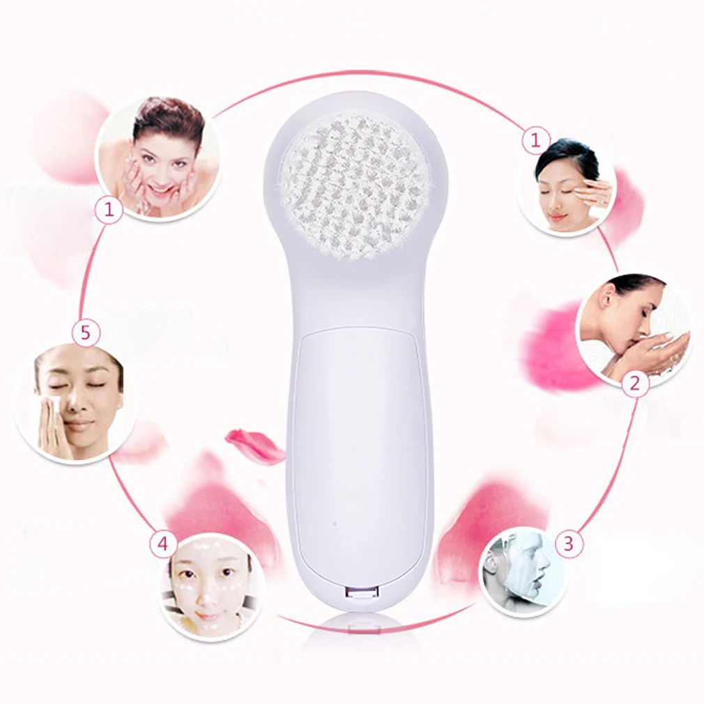 5 In1 Multifunction Electronic Face Facial Cleansing Brush Spa Skin Care massage