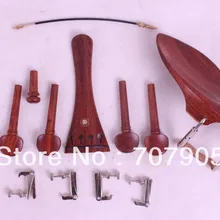 4/4 части скрипки розовое дерево, тюнер peg упор для подбородка, подгриф хвост gut endpin# W6-1