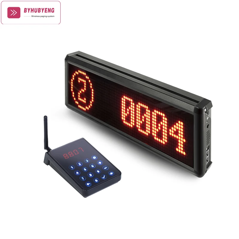 

Queue Machine Manufacture Restaurant Equipment for Food Court 1 Led Display 1 Keypad Restaurant Queue Calling Management System