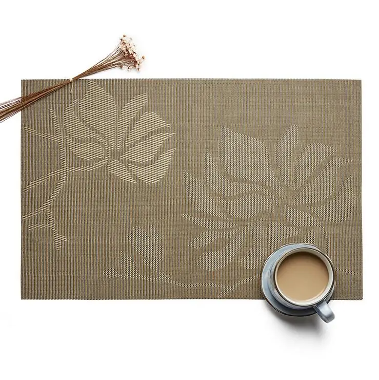

Fyjafon 2/4/6pieces Kitchen Table Mats Set Anti-slip PVC Placemats Heat Protection Table Mat Easy Washable Table Mats Home Decor