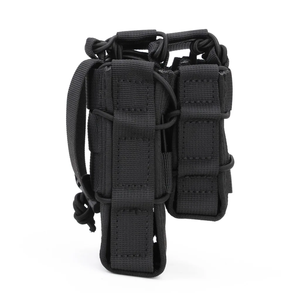 Тактический кобура 9 мм 5,56 Двухместный хранения сумки 1000D Нейлон Военный Пистолет крепежный элемент для магазина ремешках несущей Подсумки