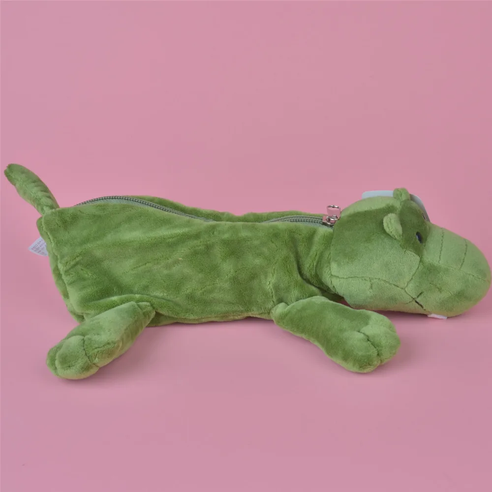 Зеленый крокодил плюшевый игрушечный Карандаш Чехол, дети ребенок монета мешок подарок