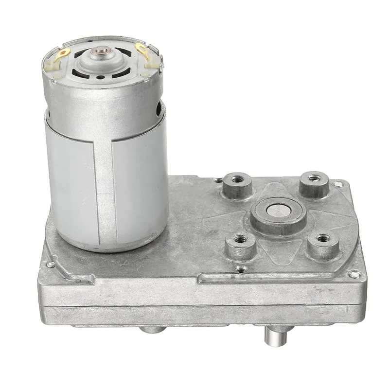 Motores de engranaje de Metal de alta torsión de plata DC 12 V 6000 rpm Motor de accionamiento eléctrico cuadrado