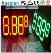 Leeman 10 дюймов 12 » 8.888 на открытом воздухе из светодиодов газ цены знаки, Водонепроницаемый шкаф RF дистанционного перед доступа mainstain из светодиодов газ