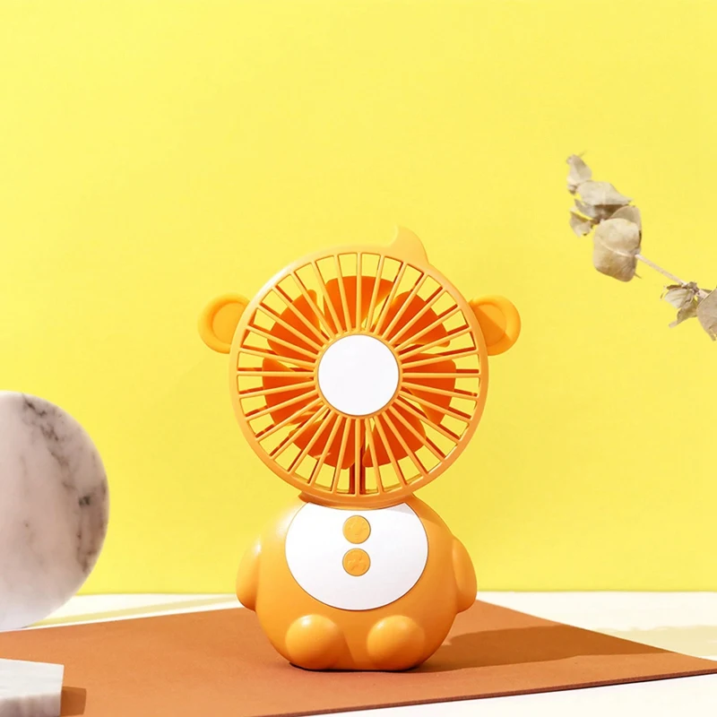 

Monkey Shaped Desk Fan Mini Usb Portable Handheld Fan With Night Light