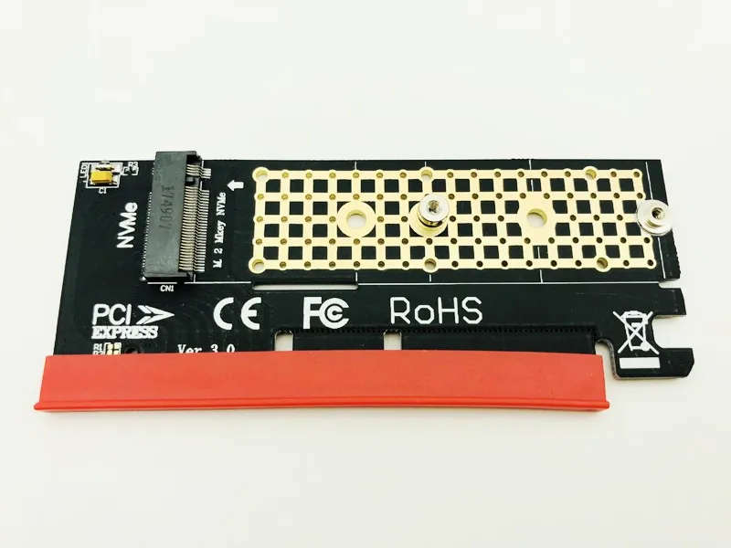 PCI Express PCIE 3 0X4 на M2 SSD NVME адаптер карта M ключ интерфейс E Riser для 2230 2242 2260 M.2 SSD|Платы