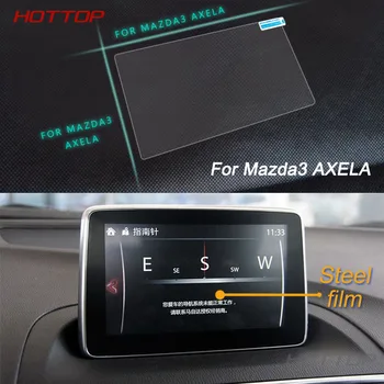 

HOTTOP Car Styling 7 Inch GPS Navigation Screen Steel Protective Film For Mazda Axela Control of LCD Screen Car Sticker