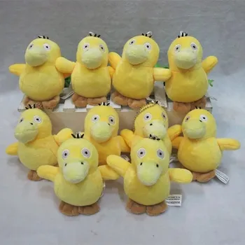 

10 pcs/lot 13CM Anime Psyduck Plush Doll Figure Kodakku soft Stuffed Plush Toy High Quality kawaii pillow For Gifts
