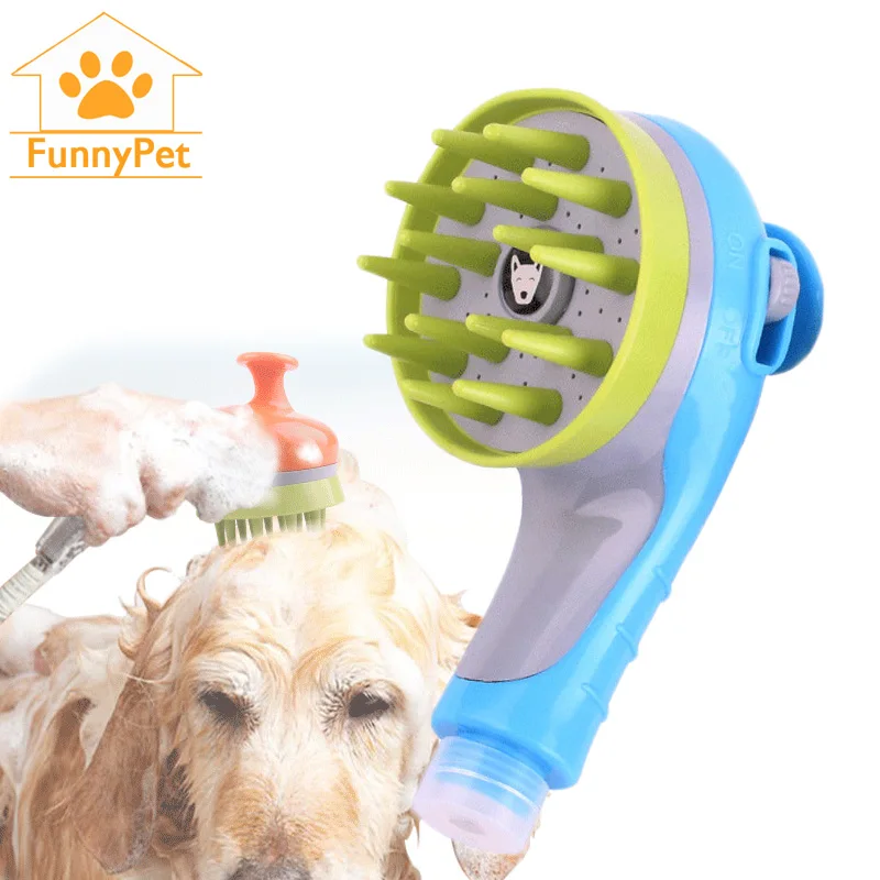 

Pet Dog Bath Sprayers Shower Head ABS Clean Brush Cat Bathing Comb Massager Showing Tool Gromming Shower Kit Scrubber for Puppy