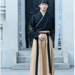 Hanfu мужской китайский костюм hanfu платье для выступления древнекитайский карнавальный костюм династии Цин костюм