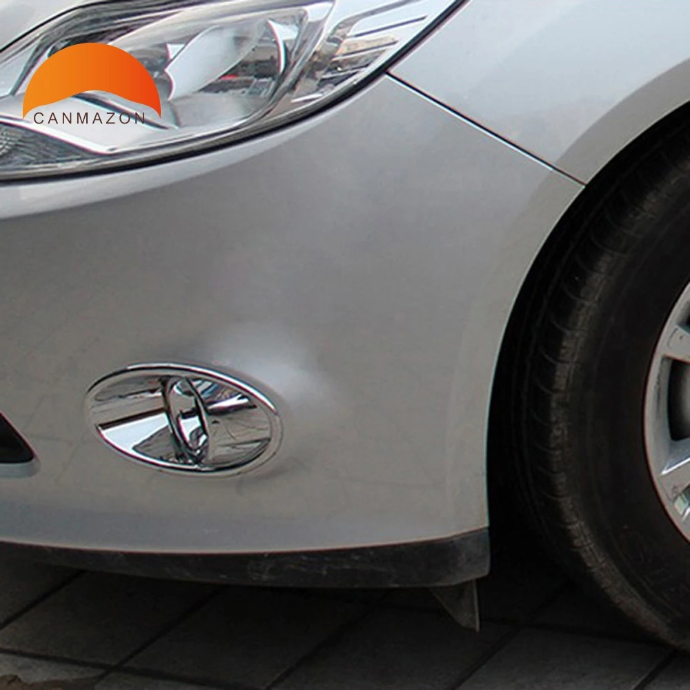 Car-Styling Auto Parts Accessories For Ford Focus 3 2012 2013 Chrome ABS Exterior Front Foglight Lamp Decoration Cover Trim 2pcs Car-Styling Auto Parts Accessories For Ford Focus 3 2012 2013 Chrome ABS Exterior Front Foglight Lamp Decoration Cover Trim 2pcs