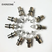 Волоконно-оптический конец свечение кристалл конец фитинги для волоконно-оптического потолка звездное небо освещение эффект жгута аксессуары 10 шт./лот