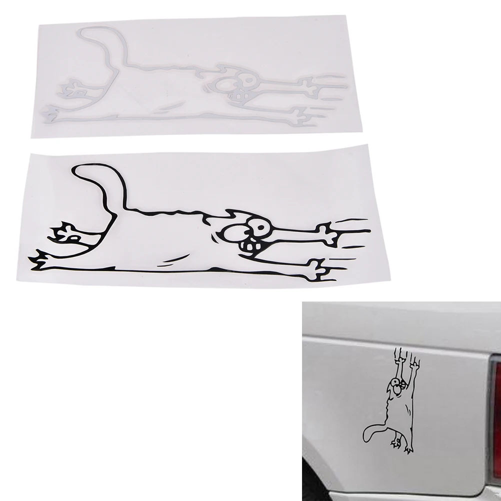 

1 Pcs Cat Scratches Sticker Creative Cute Cat Stickerbomb Car Decal 2 Colors