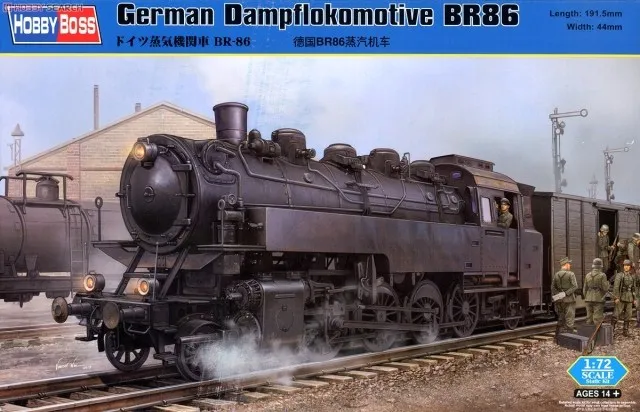 Hobby Boss 1/72 масштабные модели 82914 немецкий y баварский BR86 паровоз немецкий Dampflokomotive BR86