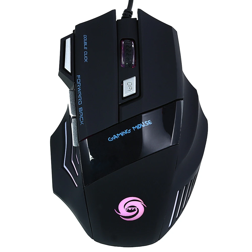Professional Wired Gaming Mouse 7 Button 5500 DPI LED Optical USB Gamer Computer Mice Cable High Quality X7 | Компьютеры и офис