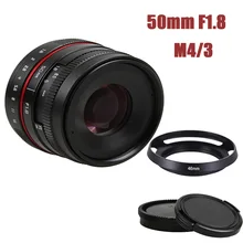 Объектив 50 мм f/1,8 APS-C F1.8 Камера объектив для цифрового фотоаппарата Panasonic Micro 4/3 m4/3 M43 GF1 GF2 GF3 GX85 GF6 GX1 GX7 GX8 G85 G80 GH5 GX80 GH2 GH3