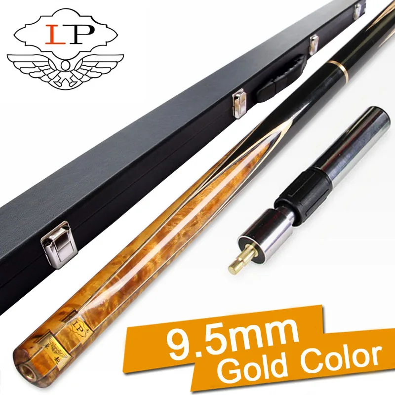 

LP ZHUOYUE Cue Snooker 9.5mm 10mm Tips 3 4 Snooker Cues Case Set China Color A/B/C