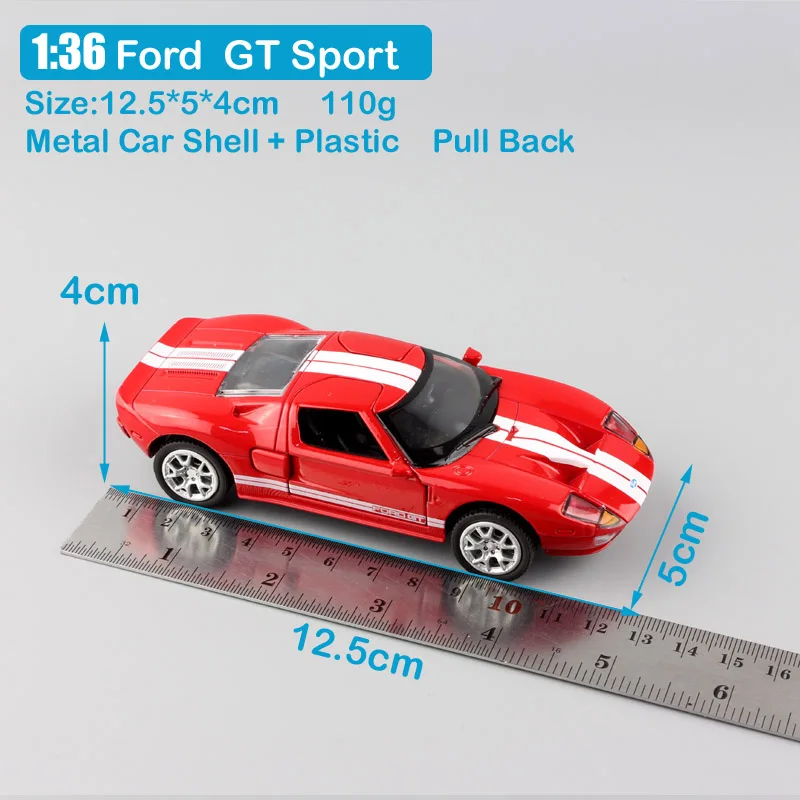 1:36 automaxx маленький Ford GT 1 mustang спортивный литой гоночный автомобиль масштаб литые автомобили миниатюрные металлические вытяжные модели игрушки для мальчиков