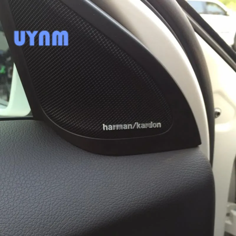 UYNM 3D алюминиевый harman/динамик Kardon аудио динамик значок стерео Наклейка для Audi BMW Mercedes Toyota Honda Ford Jeep Skoda kia