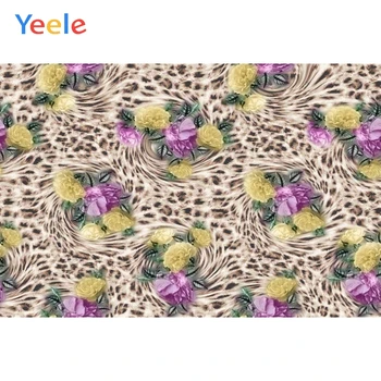 

Yeele Leopard Pattern Flowers Tropical Portrait Baby Photography Backgrounds Customized Photographic Backdrops for Photo Studio