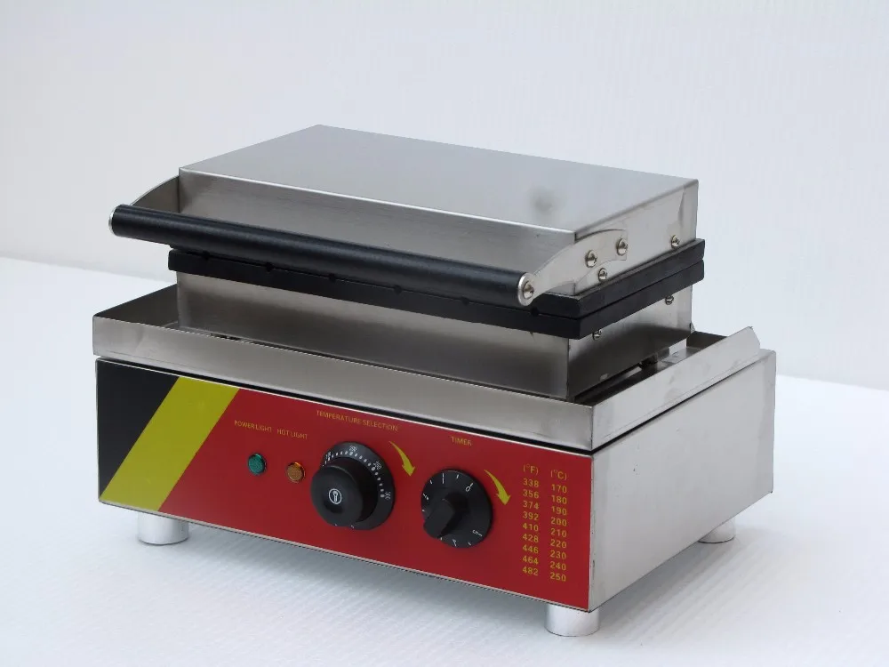 Fabricante de waffle elétrico quadrado dado forma
