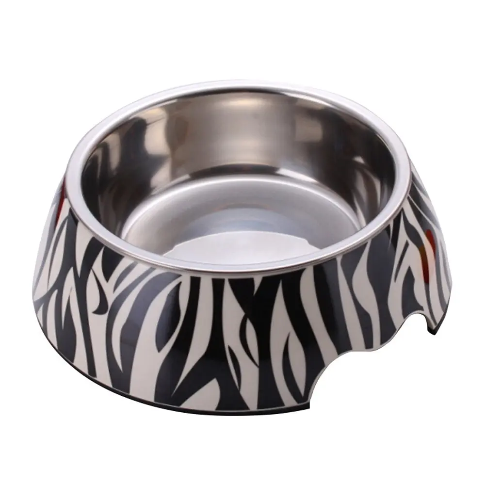 Buy Zebra Style S/M/L Size Dog Bowl Melamine plastic