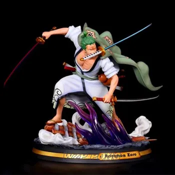 

One Piece kimono Roronoa Zoro Statue Resin battle ver Three thousand world Roronoa Zoro Action Figure Model Toys Birthday Gift