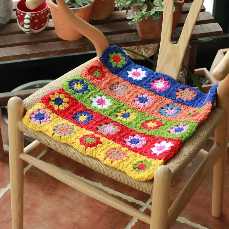 

40cmx40cm Chair Cushions For Kitchen Chair Solid Color Seat Cushion Square Handhook Cushion Washable