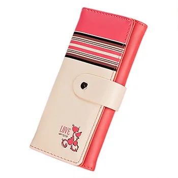 Mara's Dream, милый кожаный кошелек с мультяшным принтом, женские модные кошельки для кредитных карт, Длинные кошельки для девушек, брендовый женский кошелек - Цвет: G Watermelon Red