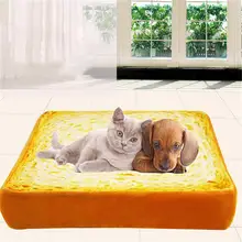 1 шт., коврик для собаки в форме тоста, хлеба, домик для кошки, мягкая подушка для собаки, щенка, теплая подушка для кровати со съемным моющимся чехлом