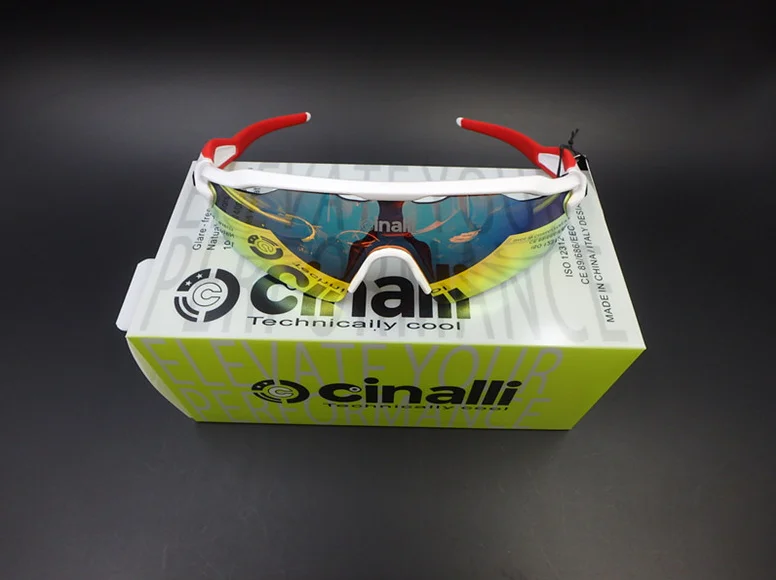 Спортивные солнцезащитные очки CINALLI C-078 Велосипеды гонки Googles защитный TR90 рамка Велосипеды очки из поликарбоната, поляризованные