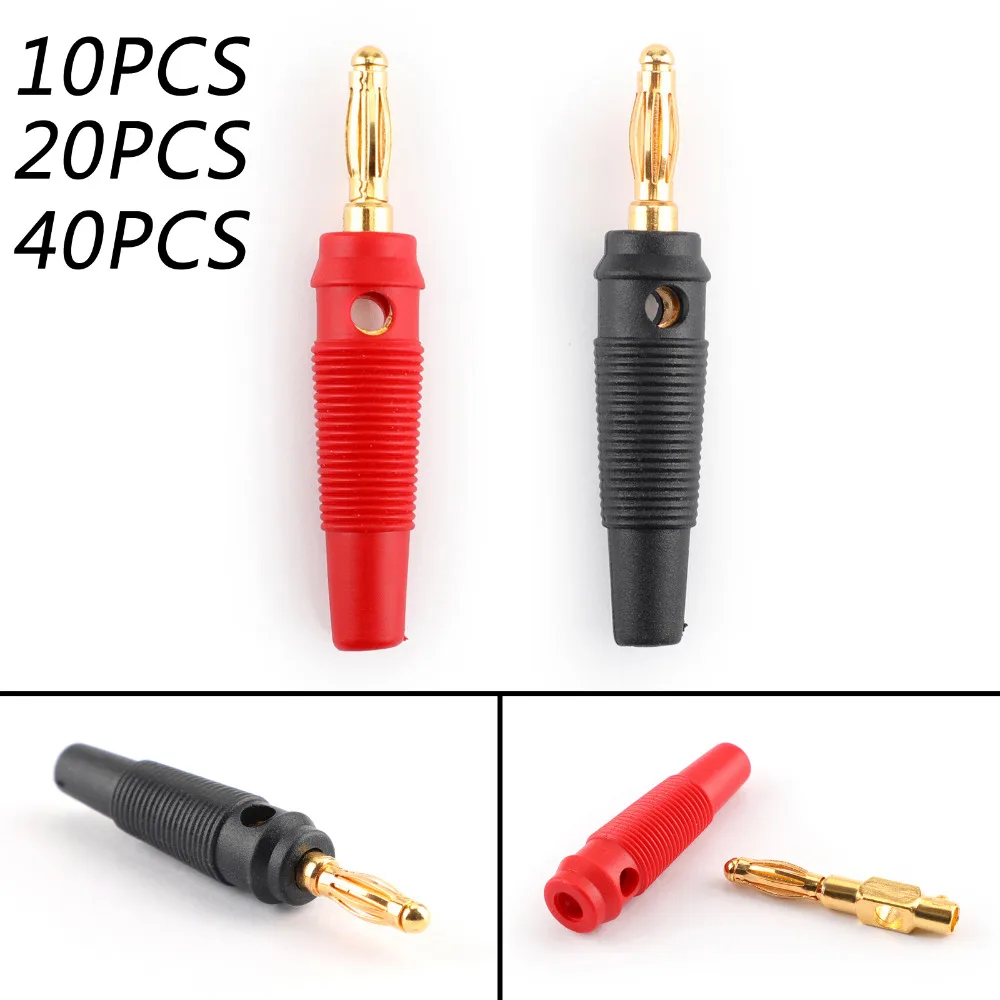 Gold Plated 4mm Banana Plug Screw To Binding Post Test