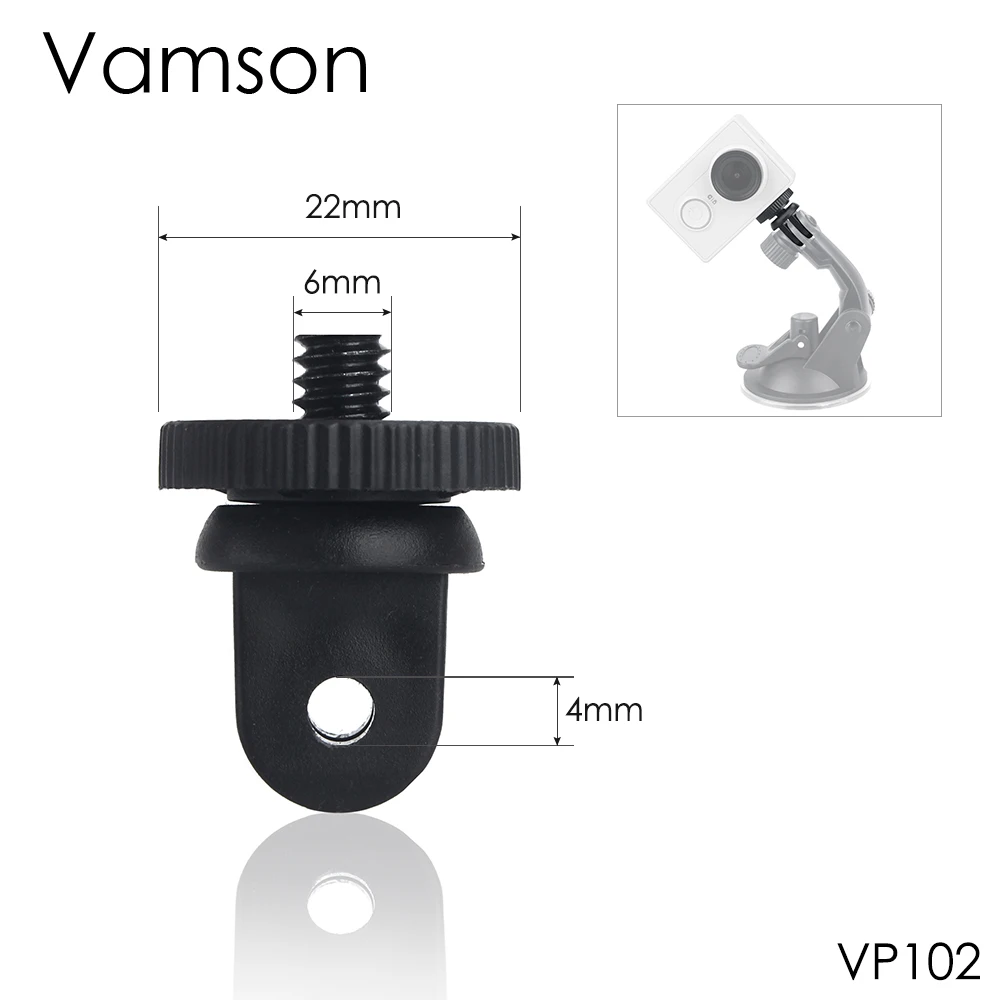 Vamson для GoPro Hero 7 6 5 4 3 + аксессуары мини штатив винтовой монтажный адаптер с 1/4