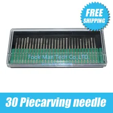 30 pack/punch carving needle 30 pack/punch carving needle Shank diameter of 2.35 mm Grinding machine carved accessories