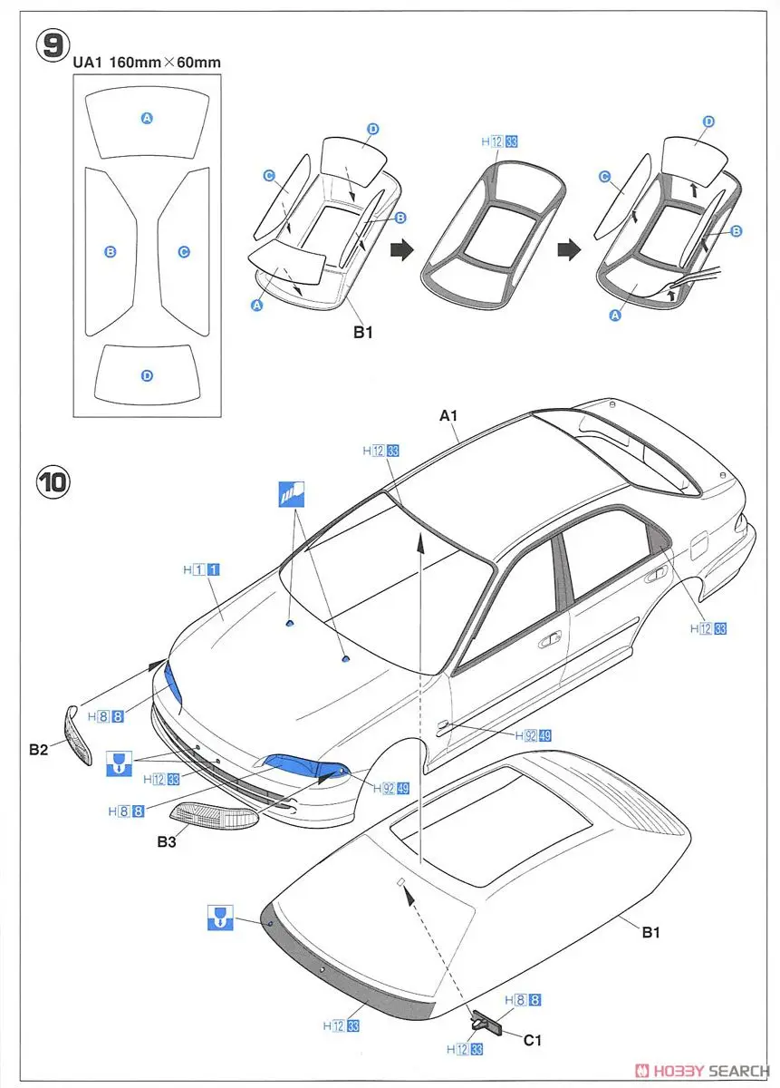 1/24 сборка модели автомобиля JTCC Jaccs Civic 20296