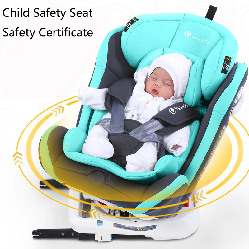 

Child Car Safety Seat Baby Car Portable 360 ° Rotating Seat ISOFIX Interface Five Point Harness Toddler Seat 0-12Y