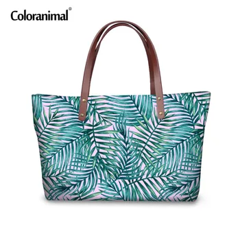 

Coloranimal Beautiful Rainforest Pattern Female Handbags Brand Designer Women Larger Shoulder Bag Daily Use bolsa feminina mujer