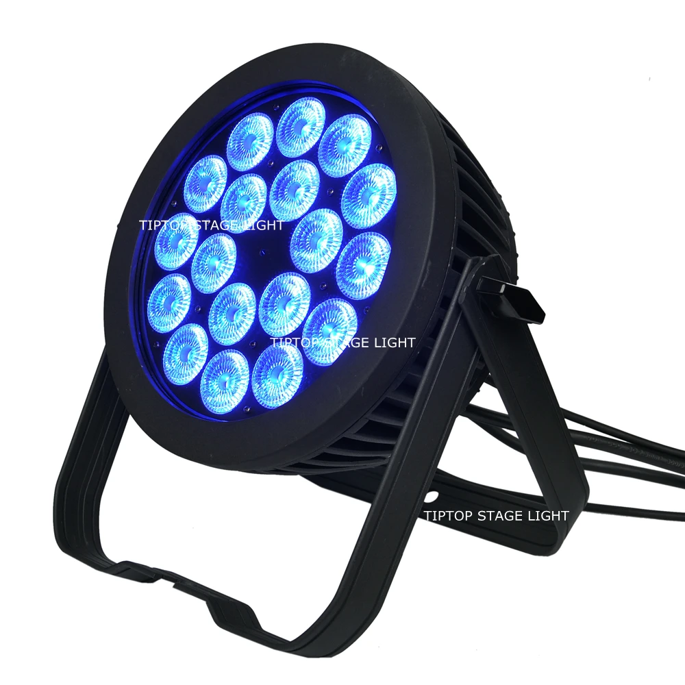 6IN1 кейс 18x18 Вт 6IN1 RGBWAP Led Par 64 диско ди-Джея свет для сцены парти свет IP65 Водонепроницаемый для внутреннего/открытый бесшумный 6/10CH