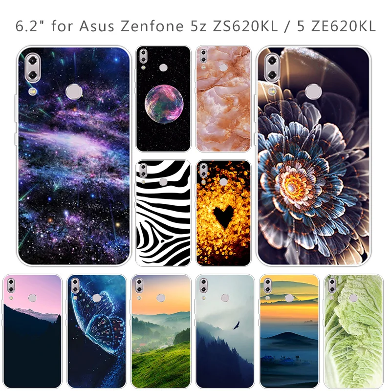 Для Asus Zenfone 5z ZS620KL прозрачный ТПУ чехол для телефона Scenic Eagle 6 2 &quotдля 5 ZE620KL