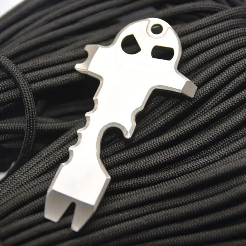 

EDC Stainless Steel Tactical Multi-functional Pocket Tool Key Ring Keychain Multi Tools