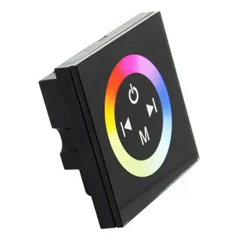 

DC12V-24V 3 Channels 4A/Channel Common Anode Touch Panel Wall Mounted Switch Full Color RGB LED Controller dropshipping