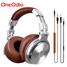 Oneodio المهنية ستوديو DJ سماعة رأس بمايكروفون فوق الأذن السلكية HiFi شاشات سماعة طوي الألعاب سماعة لأجهزة الكمبيوتر(China)