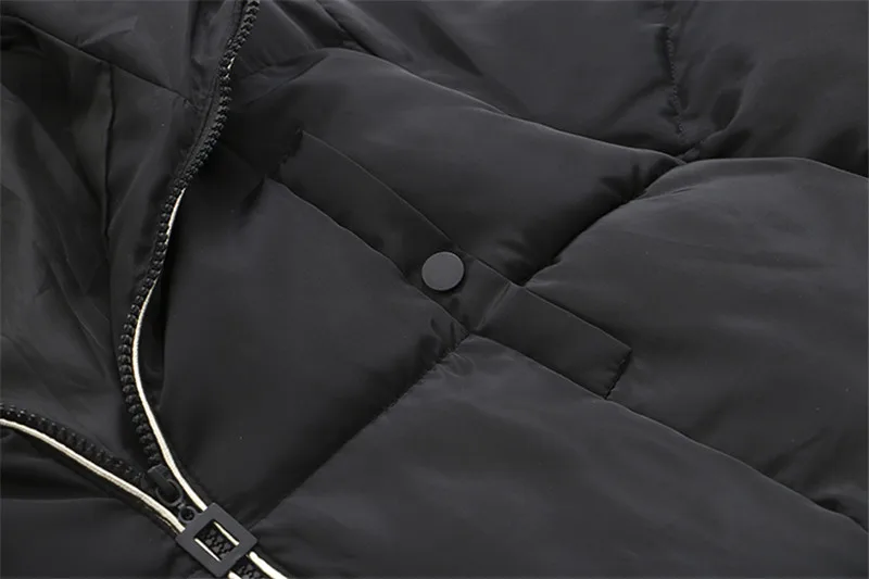 Женские парки размера плюс 5XL, зимняя куртка, новинка, верхняя одежда с капюшоном, толстый теплый пуховик, хлопковая куртка, длинные черные пальто для женщин K884