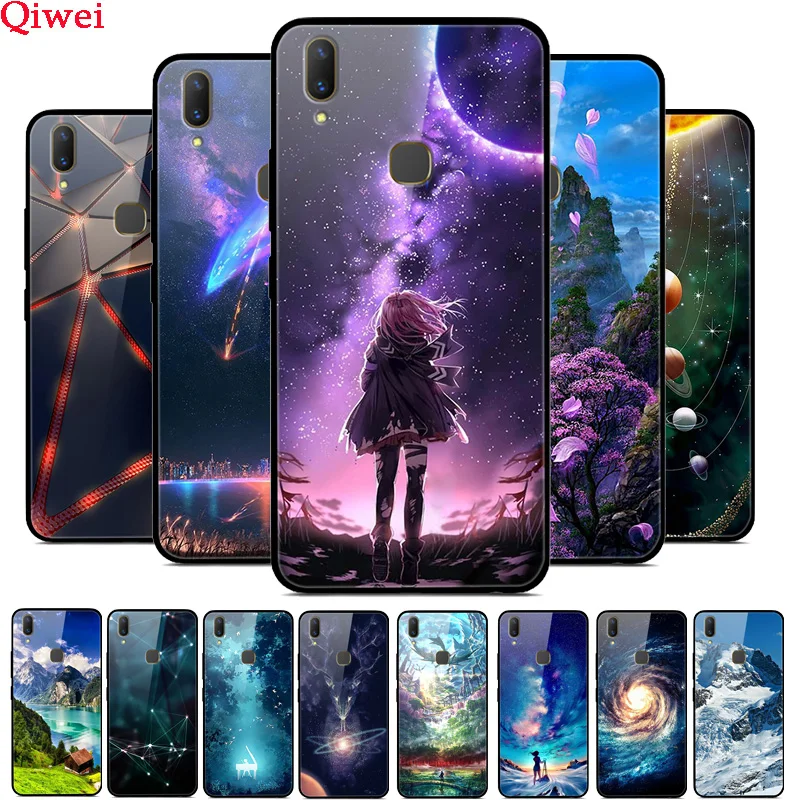 For Vivo V9 Case Hard Tempered Phone Cover Coque For Vivo V9 Y85 Case Soft TPU Frame Glass Case Capa For Vivo V9 Youth Cover For Vivo V9 Case Hard Tempered Phone Cover Coque For Vivo V9 Y85 Case Soft TPU Frame Glass Case Capa For Vivo V9 Youth Cover