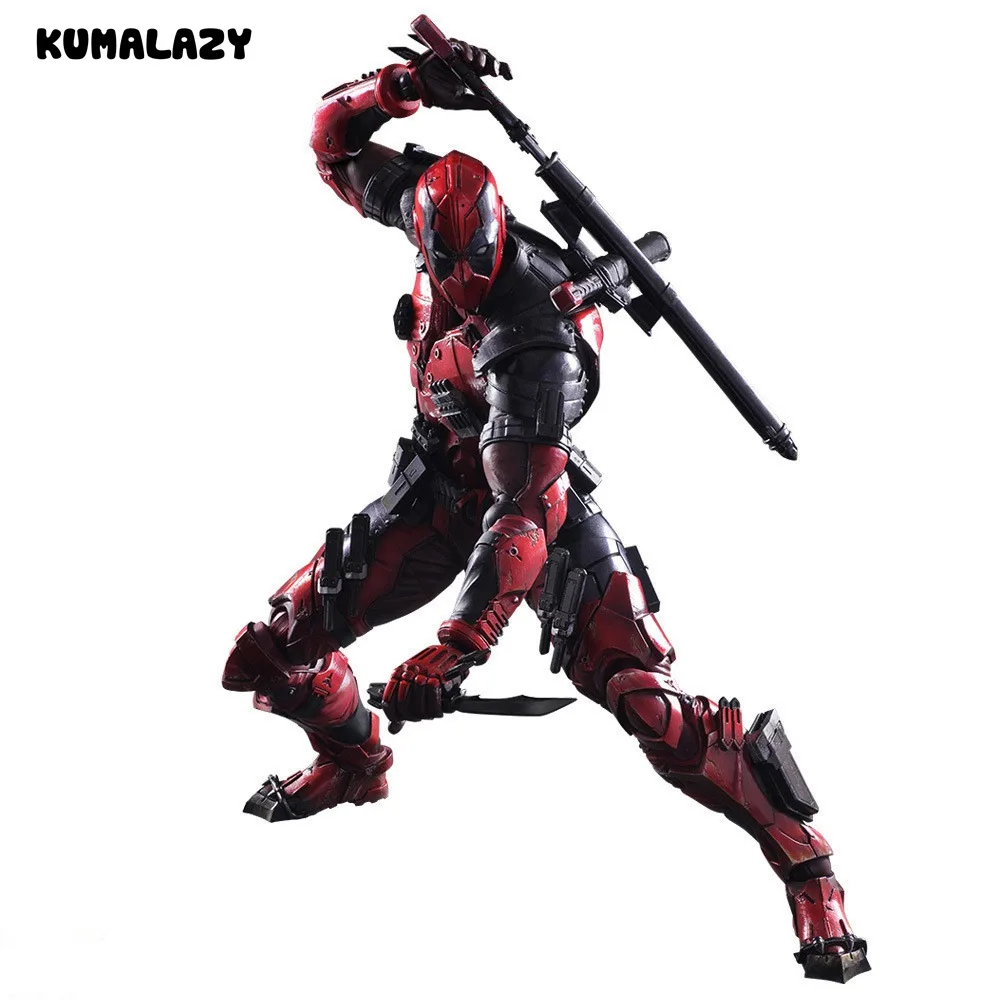 Deadpool Figure Wolverine X Men X-MEN Play Arts Kai Deadpool Wade Winston Wilson Play Art KAI PVC Action Figure 26cm Doll Toy