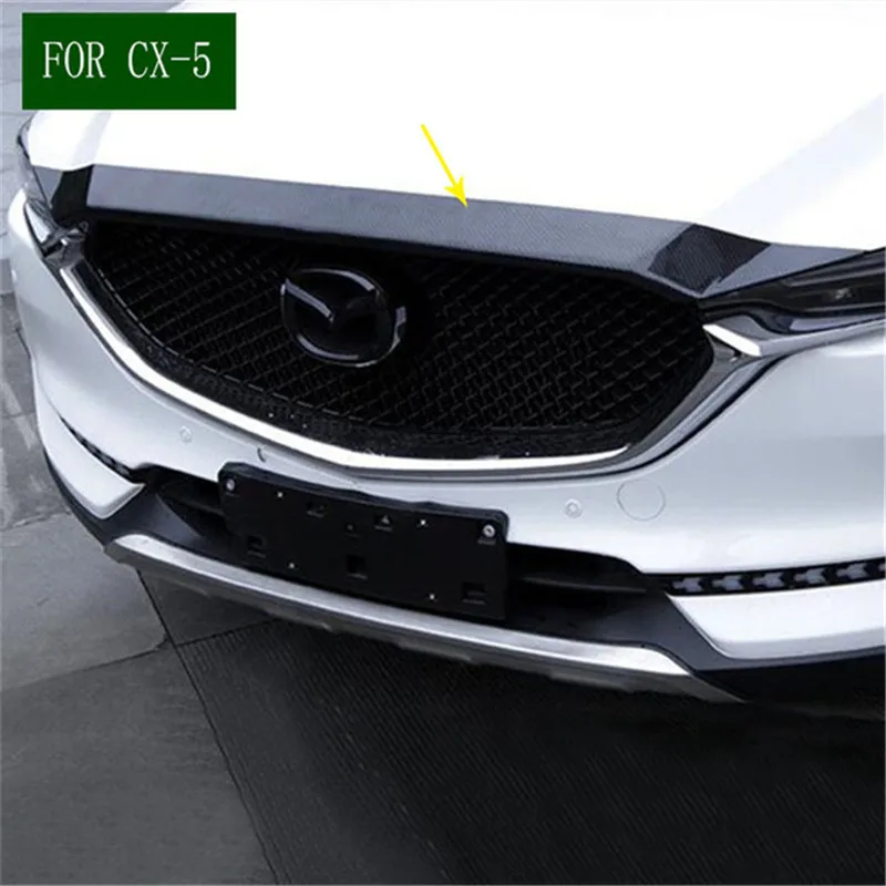 

Fit For Mazda CX-5 CX5 2017 2018 Car Front Fog Light Lamp Cover Trim Sticker Strips Garnish Decoration Car Styling